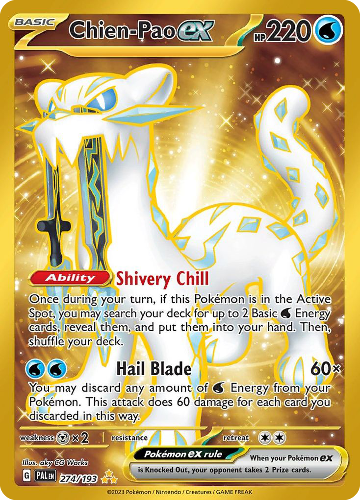 Paldea Evolved Chien-Pao EX #274/193