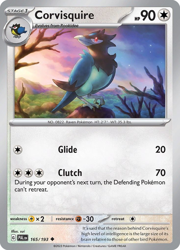 Paldea Evolved Corvisquire #165/193