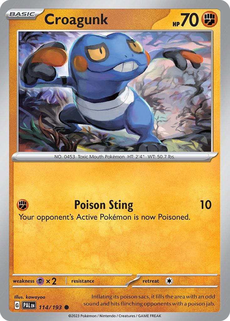 Paldea Evolved Croagunk #114/193