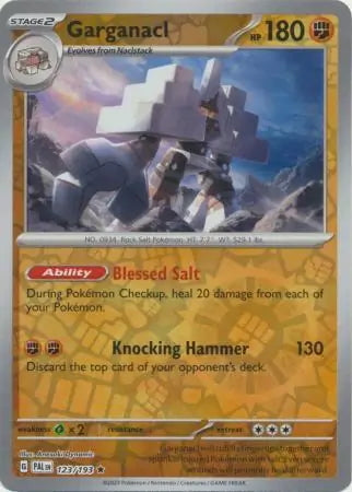 Paldea Evolved Garganacl #123/193 reverse holo