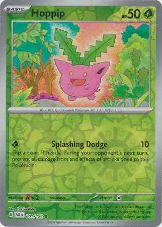 Paldea Evolved Hoppip #1/193 reverse holo