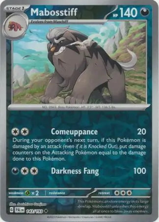 Paldea Evolved Mabosstiff #143/193 reverse holo