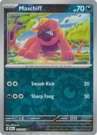 Paldea Evolved Maschiff #142/193 reverse holo