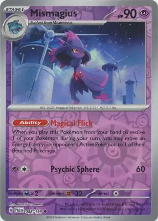 Paldea Evolved Mismagius #88/193 reverse holo