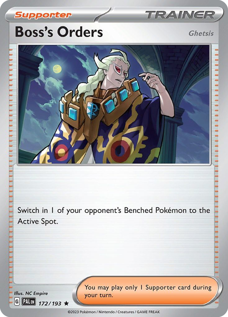 Paldea Evolved Non - Holo Boss’s Orders (Ghetsis) #172/193