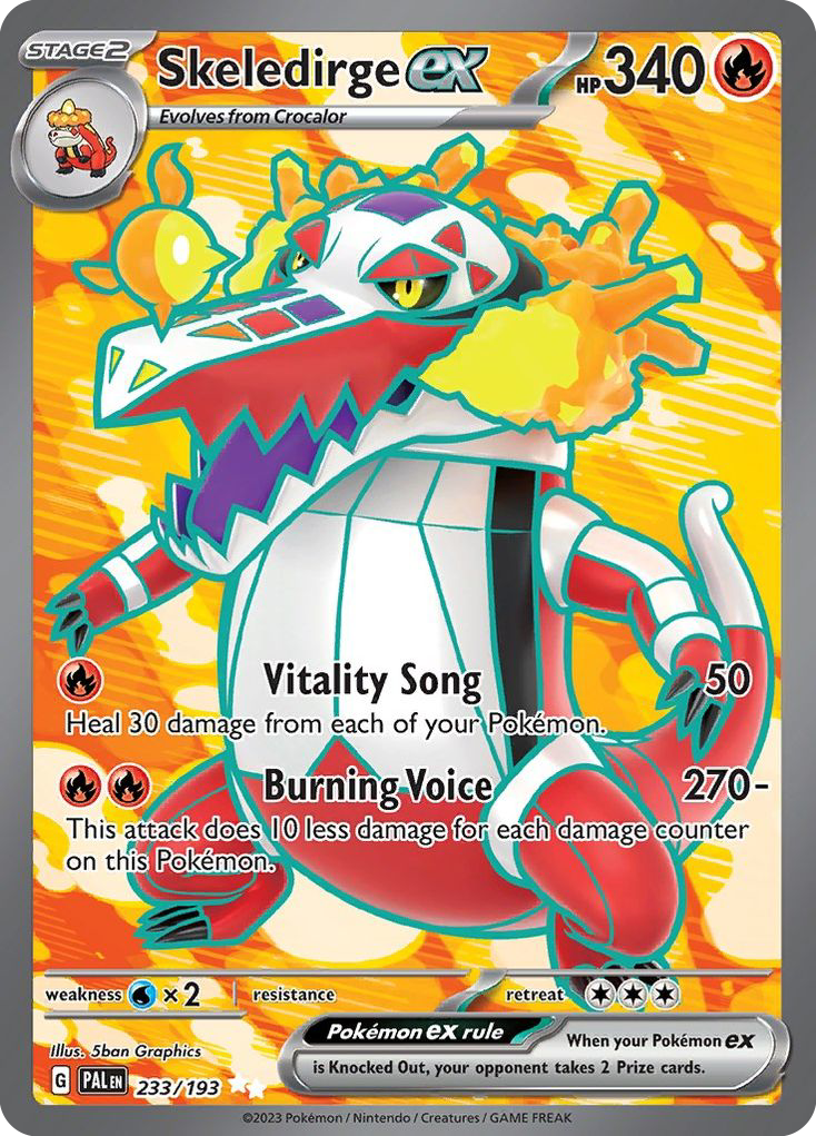 Paldea Evolved Skeledirge EX #233/193