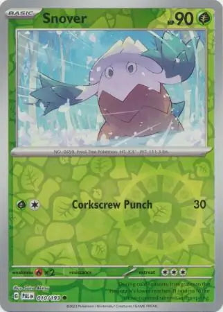 Paldea Evolved Snover #10/193 reverse holo