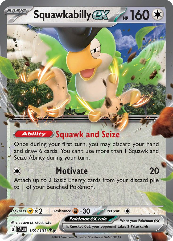 Paldea Evolved Squawkabilly EX #169/193