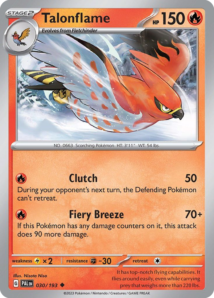 Paldea Evolved Talonflame #30/193
