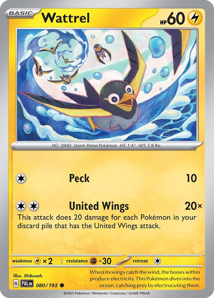 Paldea Evolved Wattrel #80/193