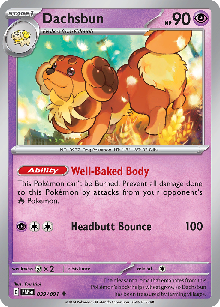 Paldean Fates Dachsbun #39/91