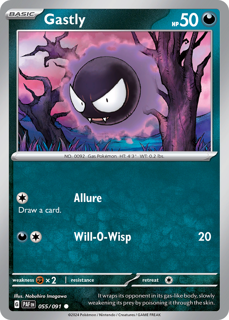 Paldean Fates Gastly #55/91