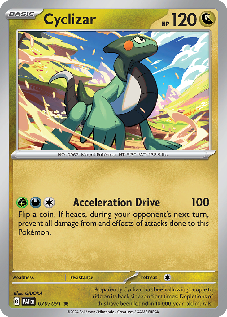 Paldean Fates Holo Cyclizar #70/91