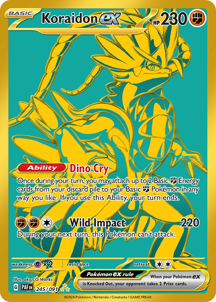Paldean Fates Koraidon ex #245/91