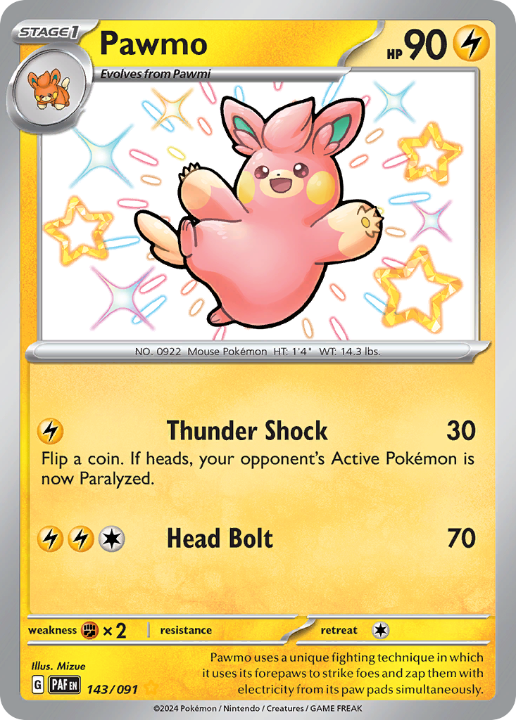 Paldean Fates Pawmo #143/91