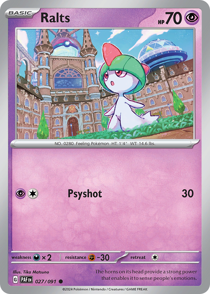 Paldean Fates Ralts #27/91