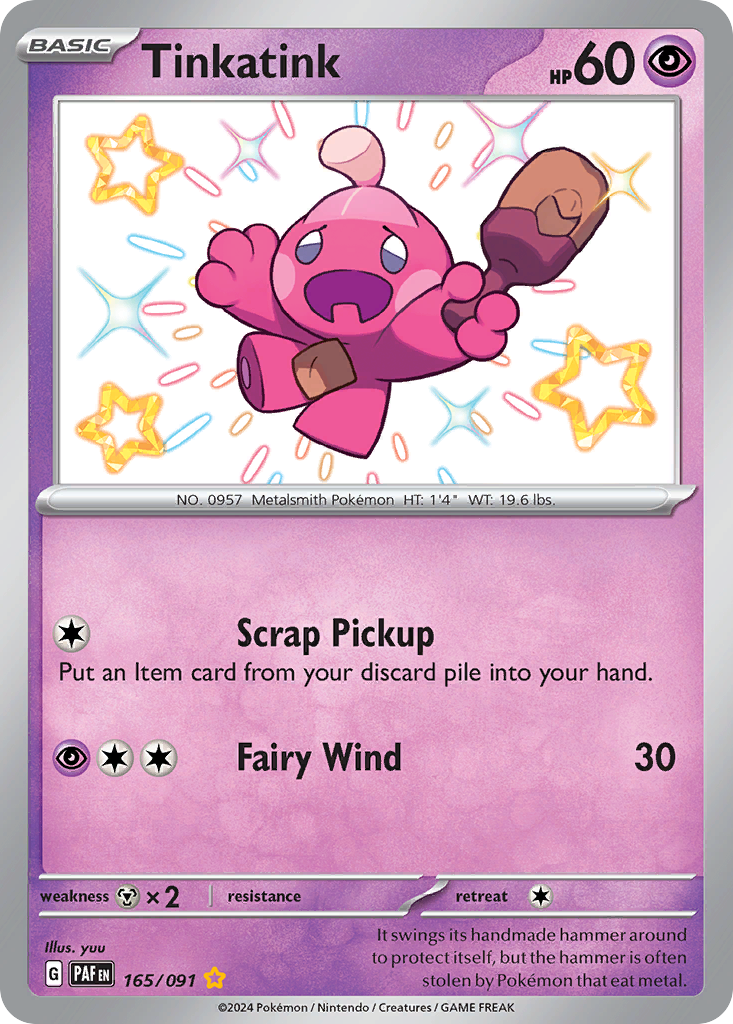 Paldean Fates Tinkatink #165/91