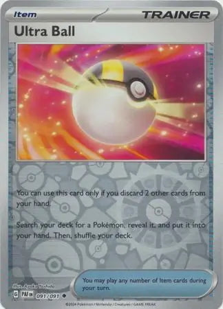 Paldean Fates Ultra Ball #91/91 reverse holo