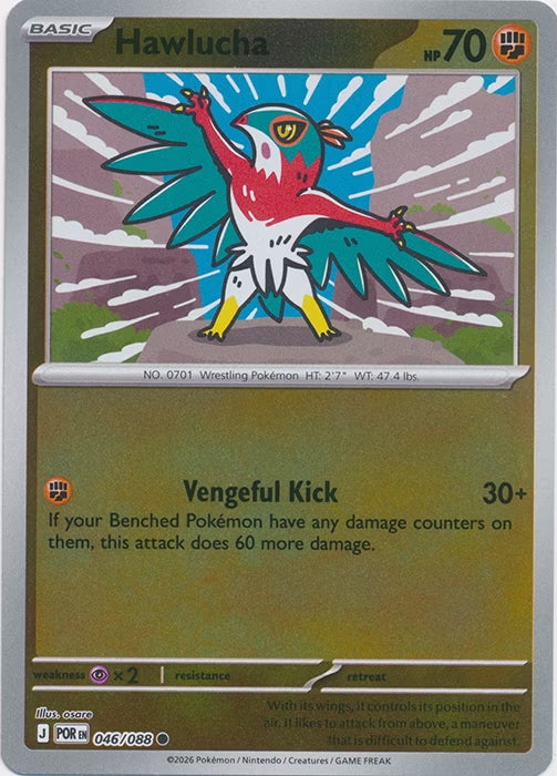 Perfect Order Hawlucha #046 reverse holo