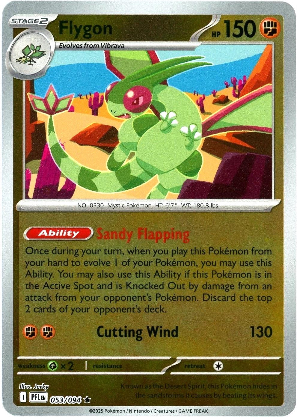 Phantasmal Flames Flygon #053/94 Reverse Holo