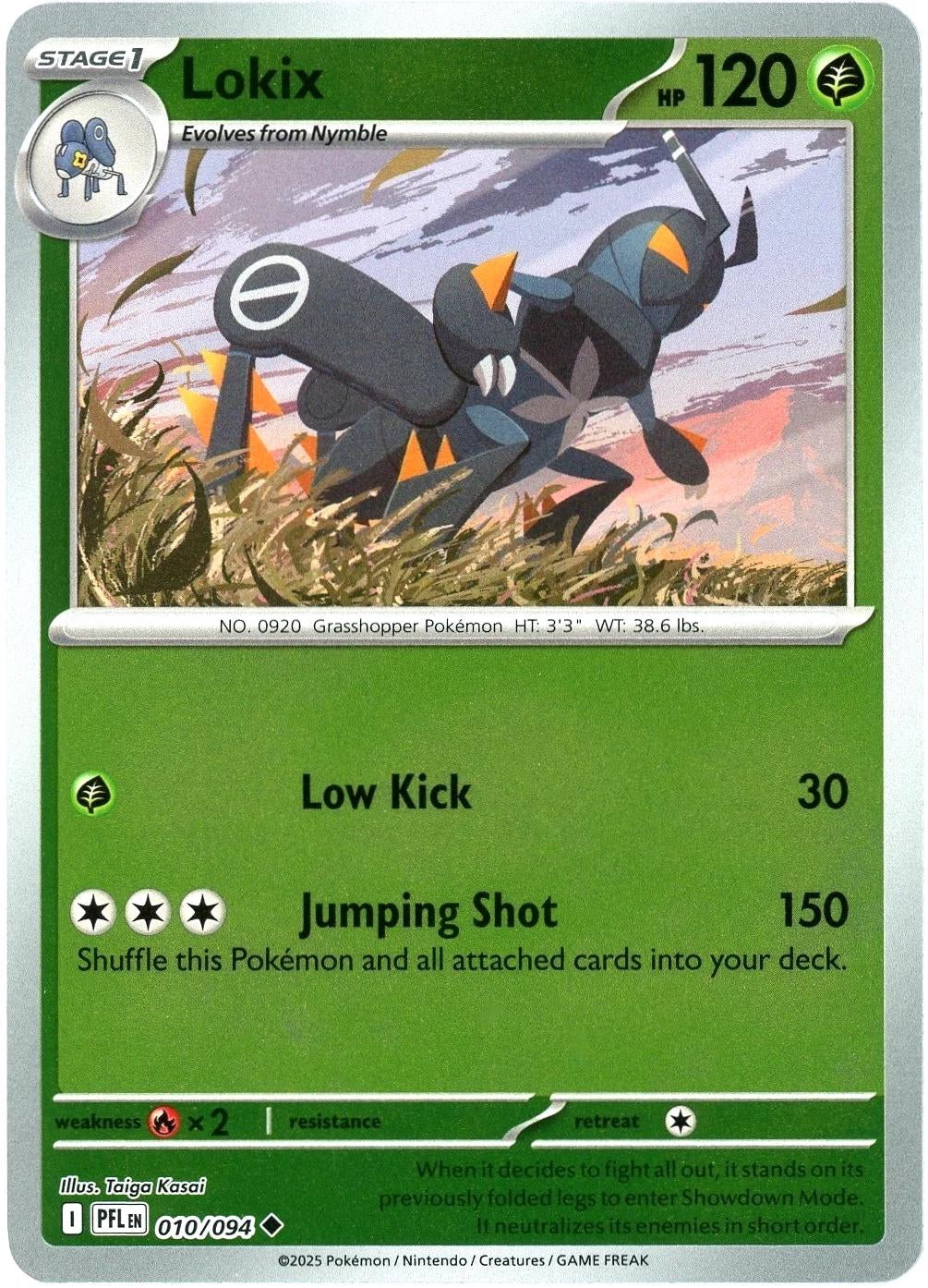 Phantasmal Flames Lokix #010/94 Reverse Holo