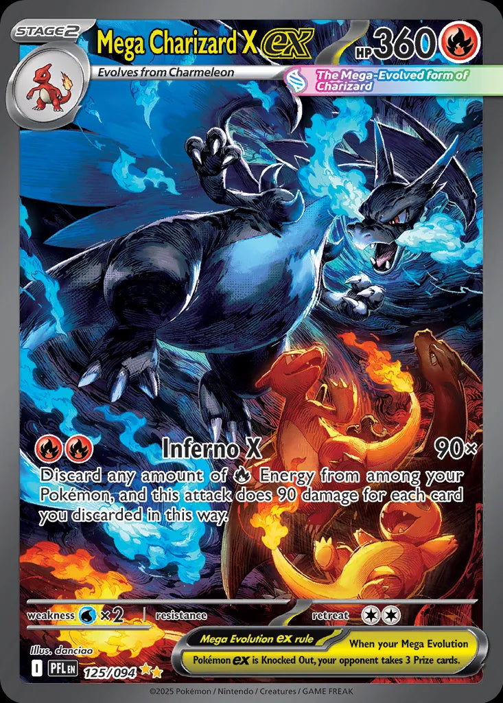 Phantasmal Flames Mega Charizard X ex #125/94