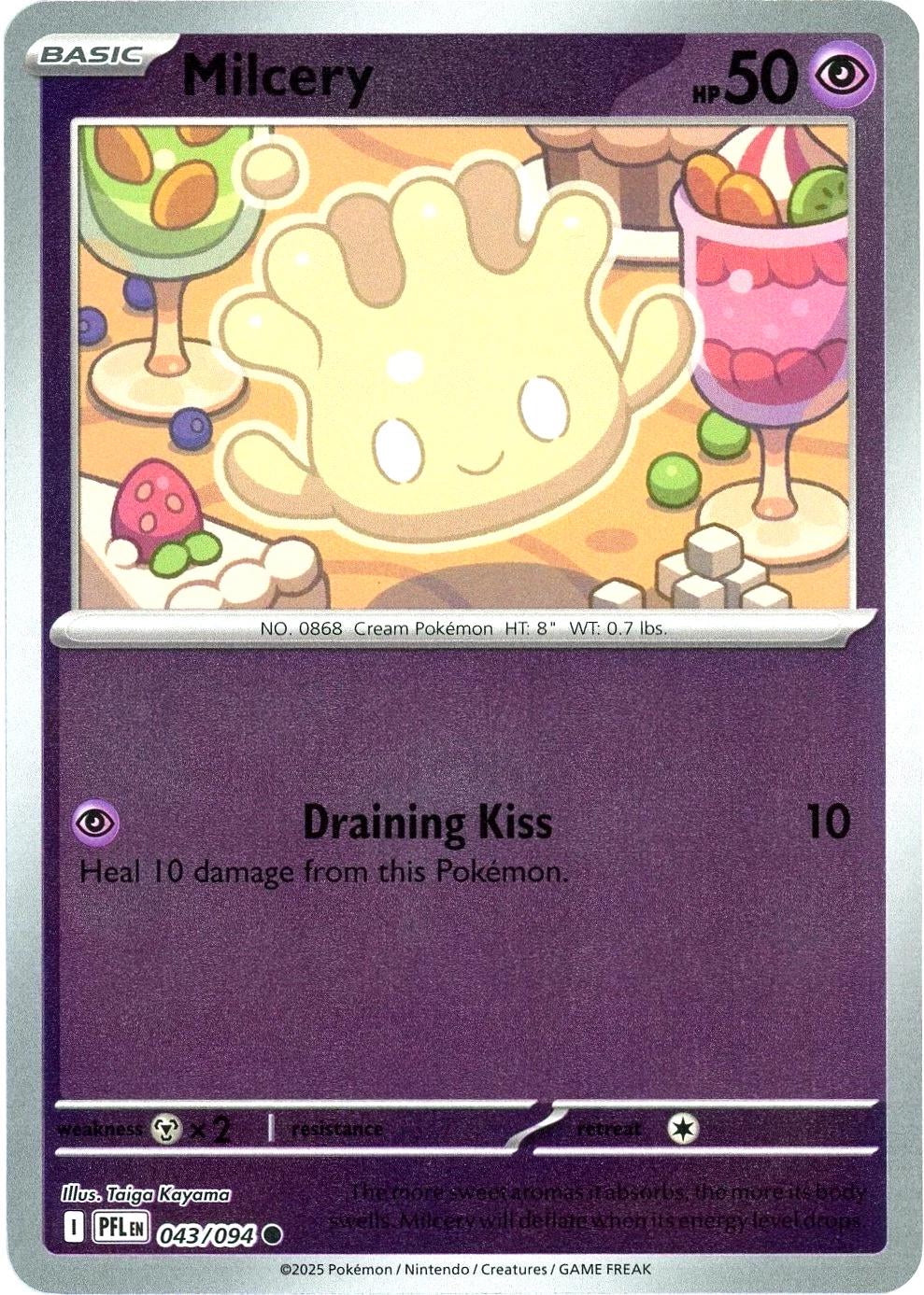 Phantasmal Flames Milcery #043/94 Reverse Holo