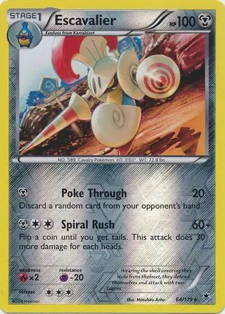 Phantom Forces Escavalier #64/119 reverse holo