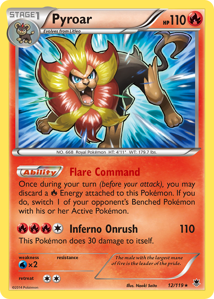 Phantom Forces Non - Holo Pyroar #12/119