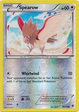 Phantom Forces Spearow #78/119 reverse holo