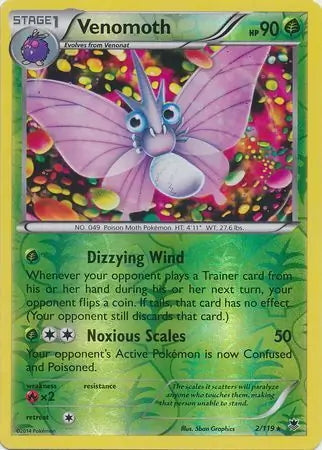 Phantom Forces Venomoth #2/119 reverse holo