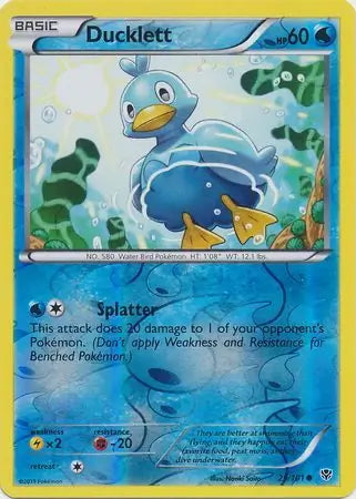 Plasma Blast Ducklett #29/101 reverse holo