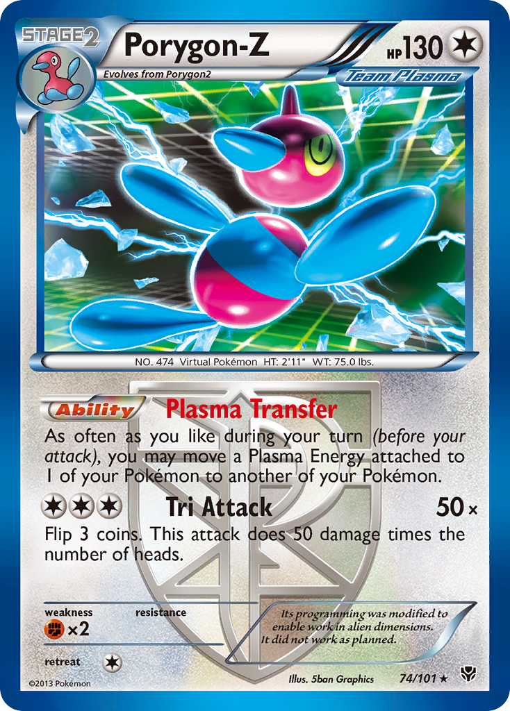 Plasma Blast Holo Porygon-Z #74/101