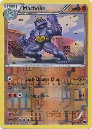 Plasma Blast Machoke #48/101 reverse holo