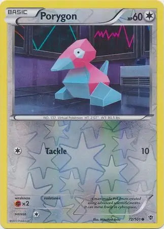 Plasma Blast Porygon #72/101 reverse holo