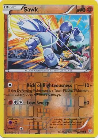 Plasma Blast Sawk #52/101 reverse holo