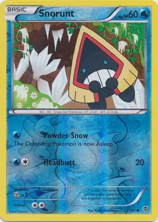 Plasma Blast Snorunt #21/101 reverse holo