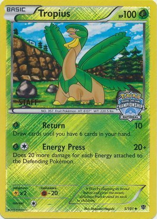 Plasma Blast Tropius #5 Staff National Championships Promo