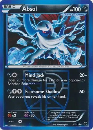 Plasma Freeze Absol #67/116 reverse holo