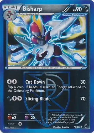 Plasma Freeze Bisharp #74/116 reverse holo