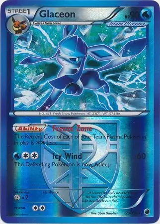 Plasma Freeze Glaceon #23/116 reverse holo
