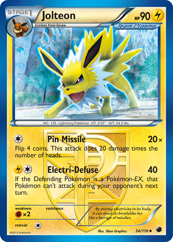 Plasma Freeze Jolteon #34/116