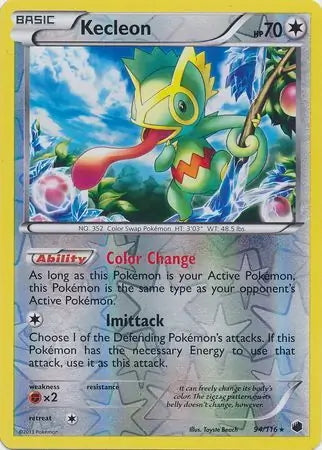 Plasma Freeze Kecleon #94/116 reverse holo