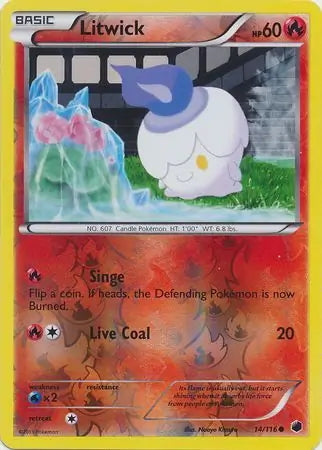 Plasma Freeze Litwick #14/116 reverse holo