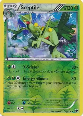 Plasma Freeze Sceptile #8/116 reverse holo