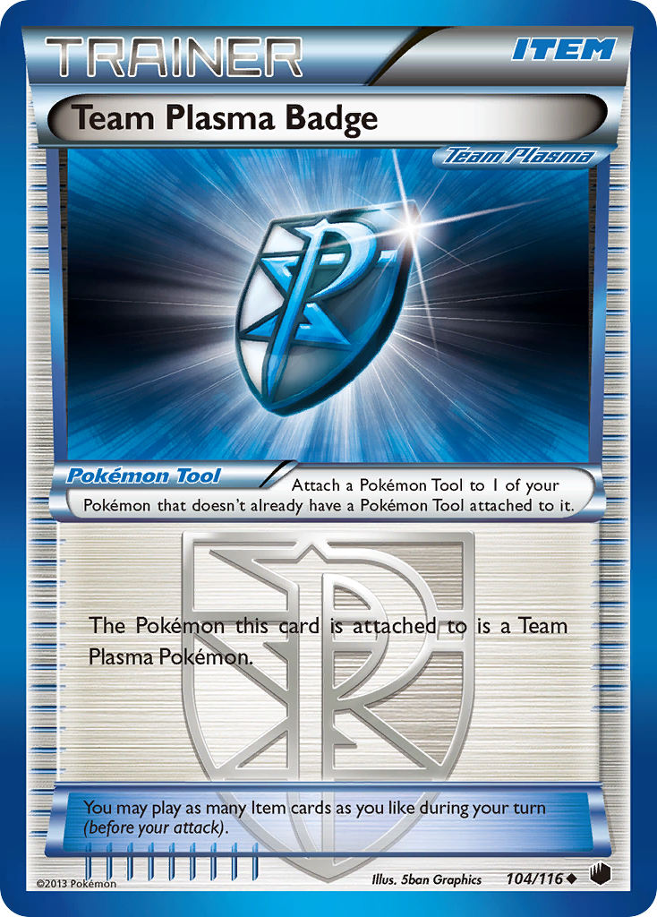 Plasma Freeze Team Plasma Badge #104/116