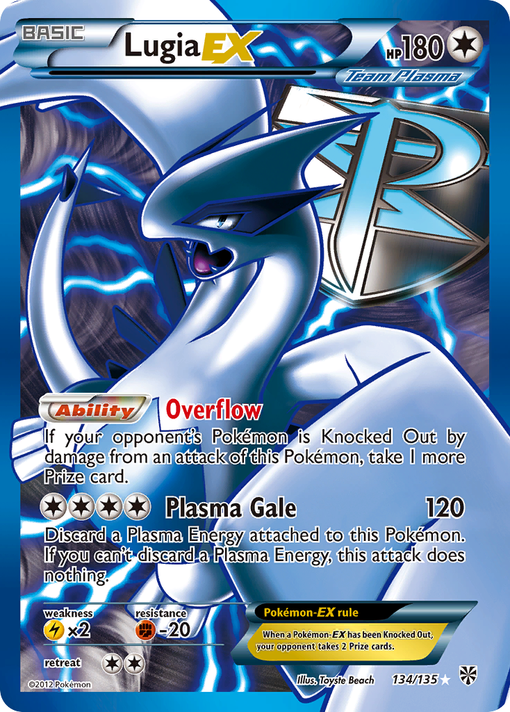 Plasma Storm Lugia EX #134/135