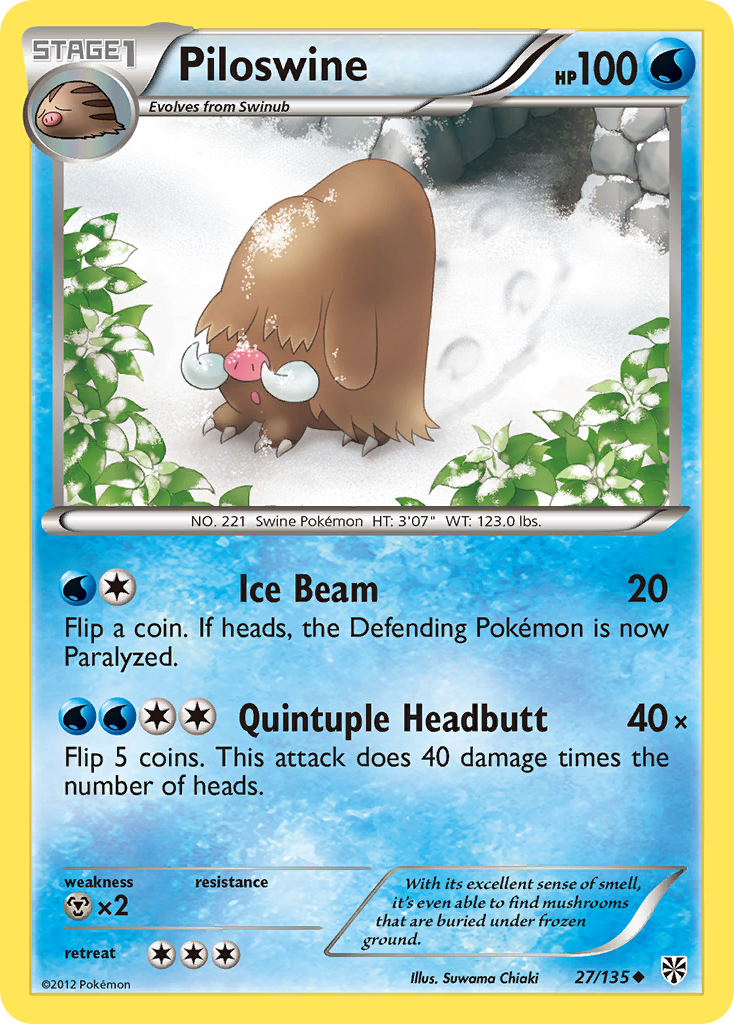 Plasma Storm Piloswine #27/135