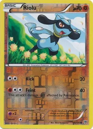 Plasma Storm Riolu #76/135 reverse holo