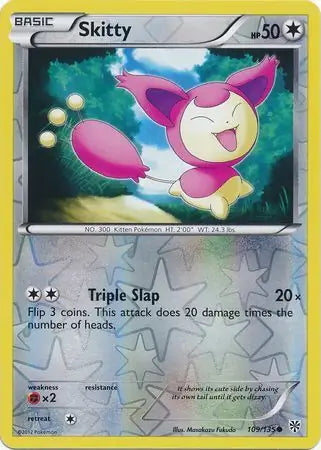 Plasma Storm Skitty #109/135 reverse holo